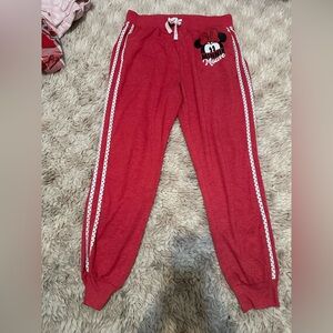 Disney Women's Vibrant Red Joggers